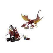Lego Viking Catapult Versus the Nidhogg Dragon