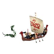 Lego Viking Ship Challenges the Midgard Serpent